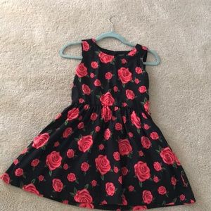 girls rose dress